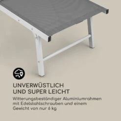 Sunnyvale Liegestuhl Mit Fußteil Aluminium 4-Stufen -Gartendekorations Geschäft 10035337 de 0007 logo