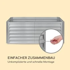 High Grow Straight Hochbeet 200x60x100cm 1200l Stahl -Gartendekorations Geschäft 10035351 de 0007 logo