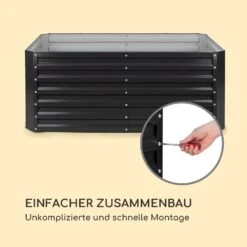 High Grow Straight Hochbeet 200x60x100cm 1200l Stahl -Gartendekorations Geschäft 10035353 de 0007 logo