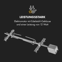 Sauenland Survivor Spanferkelgrill Drehspieß 12W 70kg Max. Edelstahl -Gartendekorations Geschäft 10035372 de 0006 logo