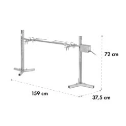 Sauenland Survivor Spanferkelgrill Drehspieß 12W 70kg Max. Edelstahl -Gartendekorations Geschäft 10035372 yy 0008 logo Klarstein Spanferkelgrill Sauenland Survivor