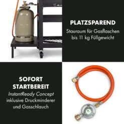 Kingsville Smoker Kombigrill Gas Kohle Smoker 13,5kW 3+1 Brenner -Gartendekorations Geschäft 10035409 de 0007 logo