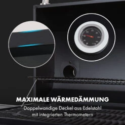 Kingsville Smoker Kombigrill Gas Kohle Smoker 13,5kW 3+1 Brenner -Gartendekorations Geschäft 10035409 de 0010 logo