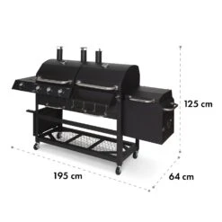 Kingsville Smoker Kombigrill Gas Kohle Smoker 13,5kW 3+1 Brenner -Gartendekorations Geschäft 10035409 yy 0011 logo