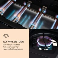 Valdosta 4.1 Gasgrill 4 X 2,8 KW + 2,5 KW Brenner Edelstahl Mobil -Gartendekorations Geschäft 10035415 de 0004 logo