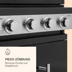 Valdosta 4.1 Gasgrill 4 X 2,8 KW + 2,5 KW Brenner Edelstahl Mobil -Gartendekorations Geschäft 10035415 de 0006 logo