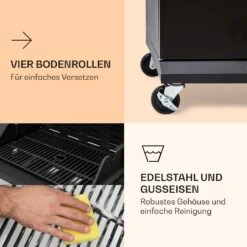 Valdosta 4.1 Gasgrill 4 X 2,8 KW + 2,5 KW Brenner Edelstahl Mobil -Gartendekorations Geschäft 10035415 de 0007 logo