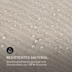 Eremitage Double XL Sunbed 2 Pers Stahl-Rahmen Sonnendach Vorhänge -Gartendekorations Geschäft 10035430 de 0009 logo