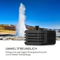 Blumquell Solarbrunnen LED 5 M Kabel Kunststein Solarpanel -Gartendekorations Geschäft 10035542 de 0006 logo