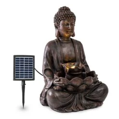 Dharma Solarbrunnen LED 48 X 72 X 41 Cm (BxHxT) Polyresin