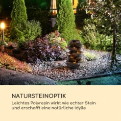 Stonehenge Solarbrunnen LED-Beleuchtung Polyresin Lithium-Ionen-Akku -Gartendekorations Geschäft 10035727 de 0003 logo