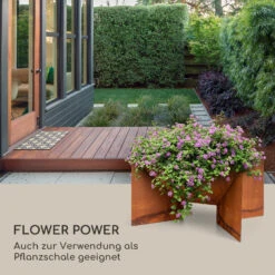 Desert Rust Square Feuerschale Pflanzschale Stahl 52x46 Cm Rost-Optik -Gartendekorations Geschäft 10035751 de 0005 logo