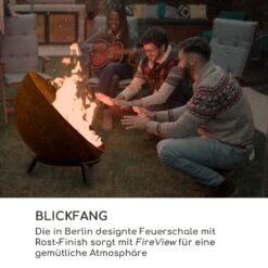 Fireball Rust Feuerschale 60 Cm Ø Kippbare Rost-Finish Rost -Gartendekorations Geschäft 10035770 de 0005 logo