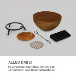 Fireball Rust Feuerschale 60 Cm Ø Kippbare Rost-Finish Rost -Gartendekorations Geschäft 10035770 de 0006 logo