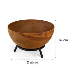 Fireball Rust Feuerschale 60 Cm Ø Kippbare Rost-Finish Rost -Gartendekorations Geschäft 10035770 yy 0009 logo