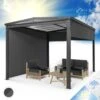 Pantheon Cortina Solid Sky Pergola Vordach 3x4m Polycarbonat