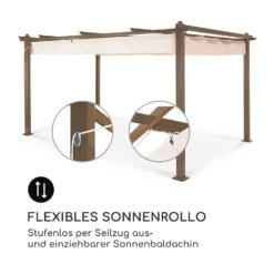 Pantheon Rust Pergola Aluminium 3x4m 6 Eckpfosten Wasserabweisend -Gartendekorations Geschäft 10035889 de 0004 logo