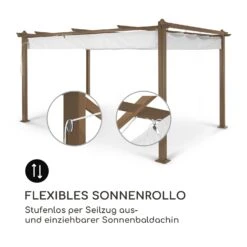 Pantheon Rust Pergola Aluminium 3x4m 6 Eckpfosten Wasserabweisend -Gartendekorations Geschäft 10035890 de 0004 logo