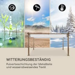 Pantheon Rust Pergola Aluminium 3x4m 6 Eckpfosten Wasserabweisend -Gartendekorations Geschäft 10035890 de 0005 logo