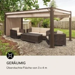 Pantheon Cortina Rust Pavillon Mit Dach 3x4 M 4 Seitenteile -Gartendekorations Geschäft 10035895 de 0004 logo