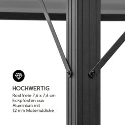 Pantheon Solid Sky Ambient Solar Pavillon Mit Grauem Dach 3x3m Polycarbonat Aluminium -Gartendekorations Geschäft 10035899 de 0008 logo