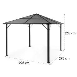 Pantheon Solid Sky Ambient Solar Pavillon Mit Grauem Dach 3x3m Polycarbonat Aluminium -Gartendekorations Geschäft 10035899 yy 0009 logo