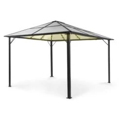 Pantheon Solid Sky Ambient Solar Pavillon 3x4m Polycarbonat Aluminium