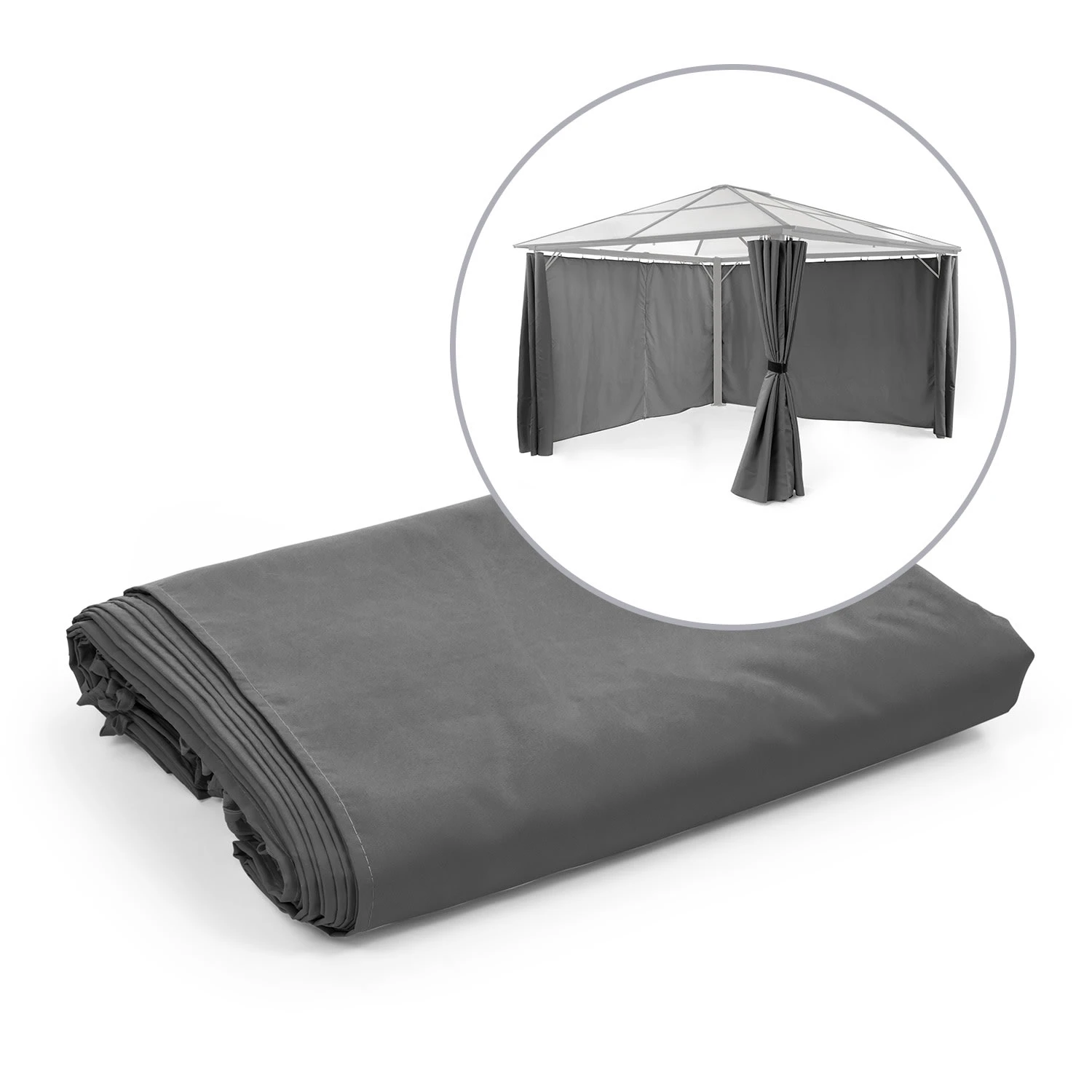 Pantheon Solid Sky Pavillon-Seitenwände 3x4 4 Stück 140g/m² 1 Pantheon Solid Sky Pavillon-Seitenwände 3x4 4 Stück 140g/m²