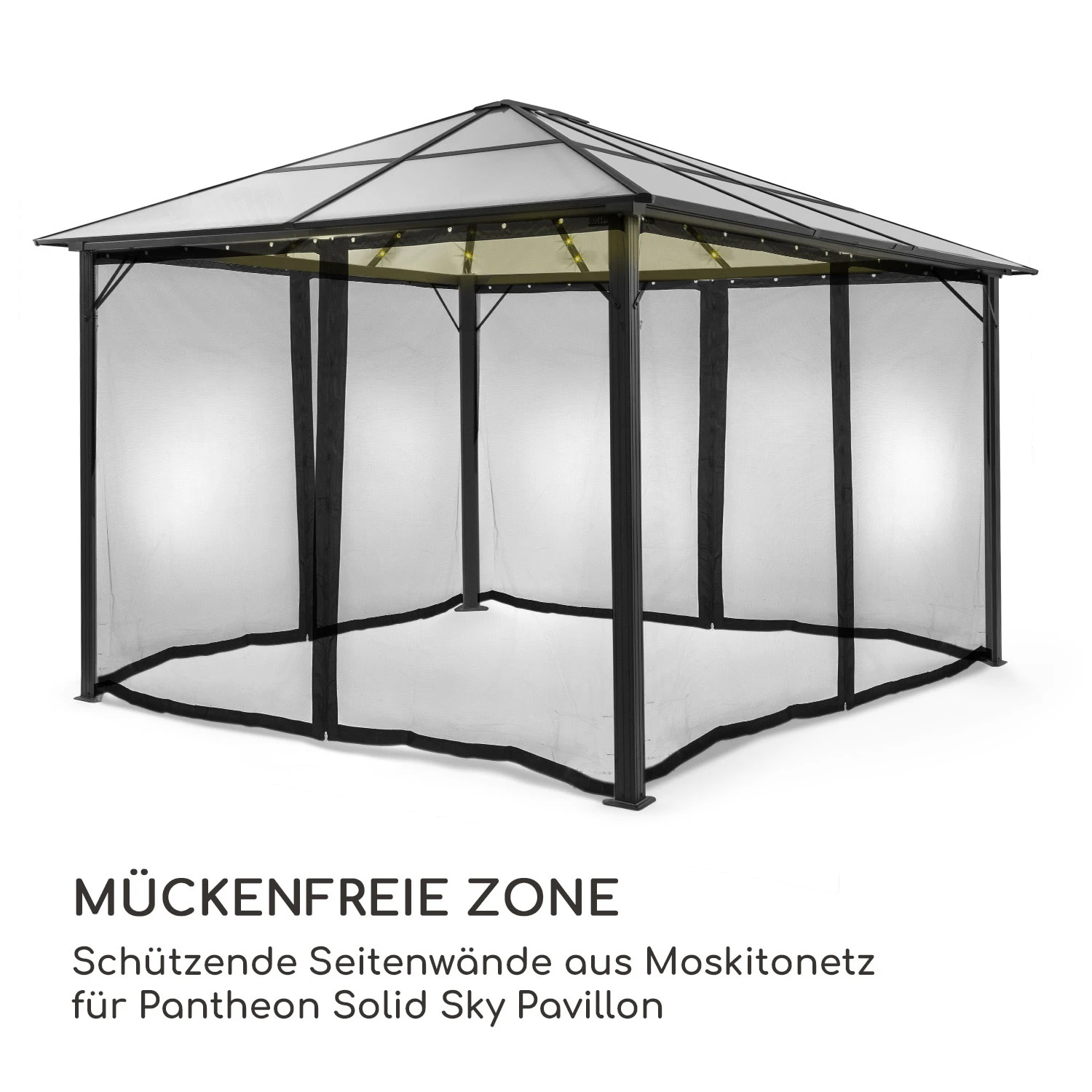 Pantheon Solid Sky Ambient Solar Seitenwände 3x4m Moskito 3 Pantheon Solid Sky Ambient Solar Seitenwände 3x4m Moskito – Bild 3