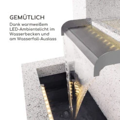 Bloomingstone Brunnen Gartenbrunnen Zierbrunnen 20W Pumpe Zink LED -Gartendekorations Geschäft 10035916 de 0004 logo