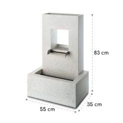 Bloomingstone Brunnen Gartenbrunnen Zierbrunnen 20W Pumpe Zink LED -Gartendekorations Geschäft 10035916 yy 0008 logo