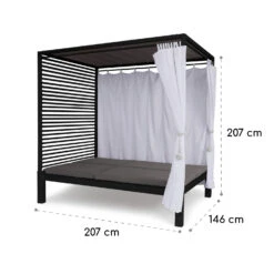 Eremitage Double Lux Sonnenliege 4 Liegepositionen 2 Personen 6 Cm Polster -Gartendekorations Geschäft 10035922 yy 0010 logo