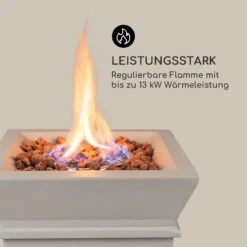Prati Gas-Feuerstelle 13 KW Elektrisches Zündsystem Lavasteine Inkl. Regenschutz -Gartendekorations Geschäft 10035935 de 0003 logo