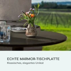 Patras Pearl Bistro-Tisch Jugendstil Marmor Ø 60 Cm H 75 Cm Gusseisern 10 Patras Pearl Bistro-Tisch Jugendstil Marmor Ø 60 Cm H 75 Cm Gusseisern -Gartendekorations Geschäft 10035978 de 0003 logo