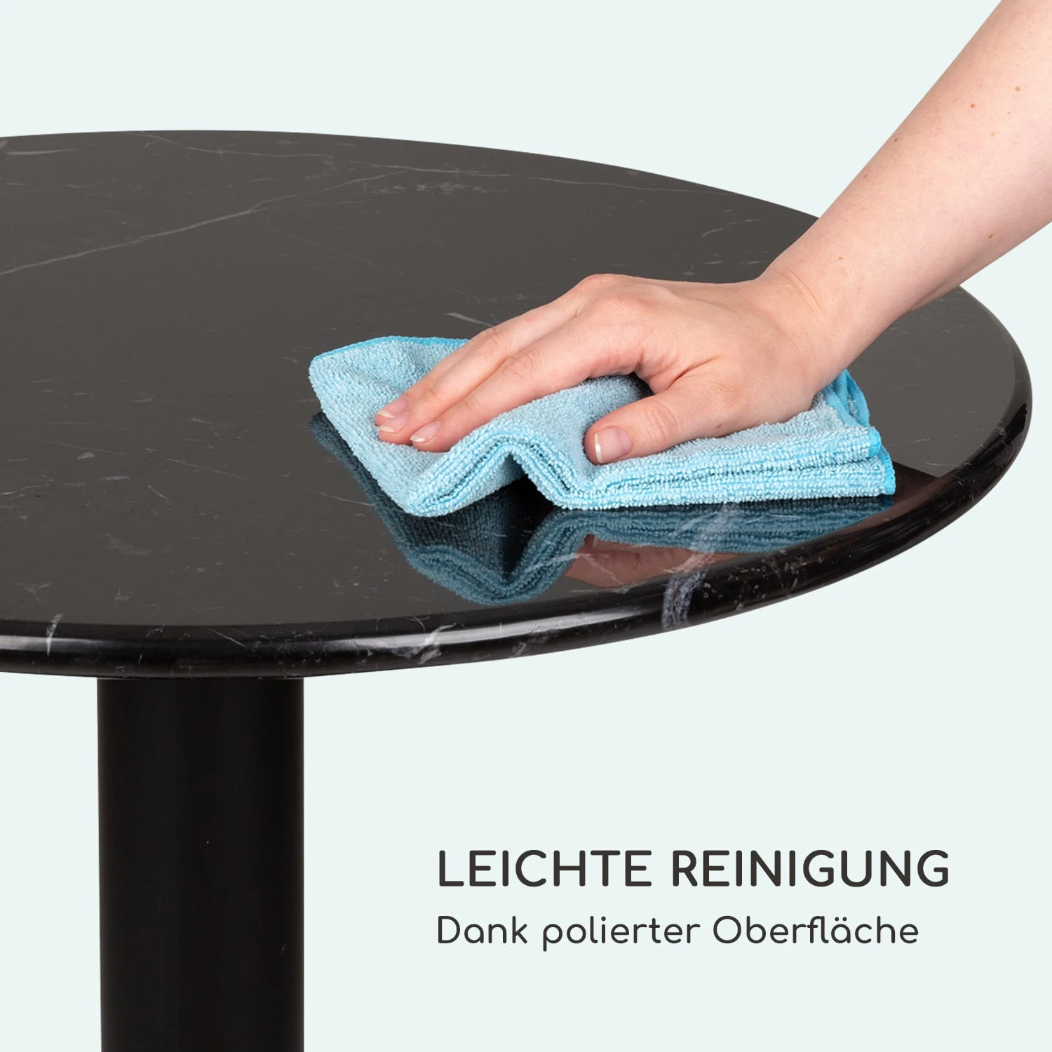 Patras Pearl Bistro-Tisch Jugendstil Marmor Ø 60 Cm H 75 Cm Gusseisern 4 Patras Pearl Bistro-Tisch Jugendstil Marmor Ø 60 Cm H 75 Cm Gusseisern – Bild 4