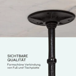 Patras Onyx Bistro-Tisch Mit Jugendstil Marmor 60 X 60 Cm Höhe: 72 Cm Dreibein -Gartendekorations Geschäft 10035979 de 0006 logo