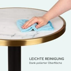 Patras Jewel Marmor-Tisch Jugendstil Ø: 57,5 Cm H: 75 Cm Gusseiserner Standfuß -Gartendekorations Geschäft 10035982 de 0004 logo