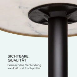 Patras Jewel Marmor-Tisch Jugendstil Ø: 57,5 Cm H: 75 Cm Gusseiserner Standfuß -Gartendekorations Geschäft 10035982 de 0006 logo