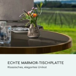 Patras Lux Bistro-Tisch Mit Dreifuß Marmortisch Ø: 57,5 Cm Höhe: 72 Cm -Gartendekorations Geschäft 10035984 de 0003 logo