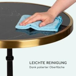 Patras Lux Bistro-Tisch Mit Dreifuß Marmortisch Ø: 57,5 Cm Höhe: 72 Cm -Gartendekorations Geschäft 10035984 de 0004 logo