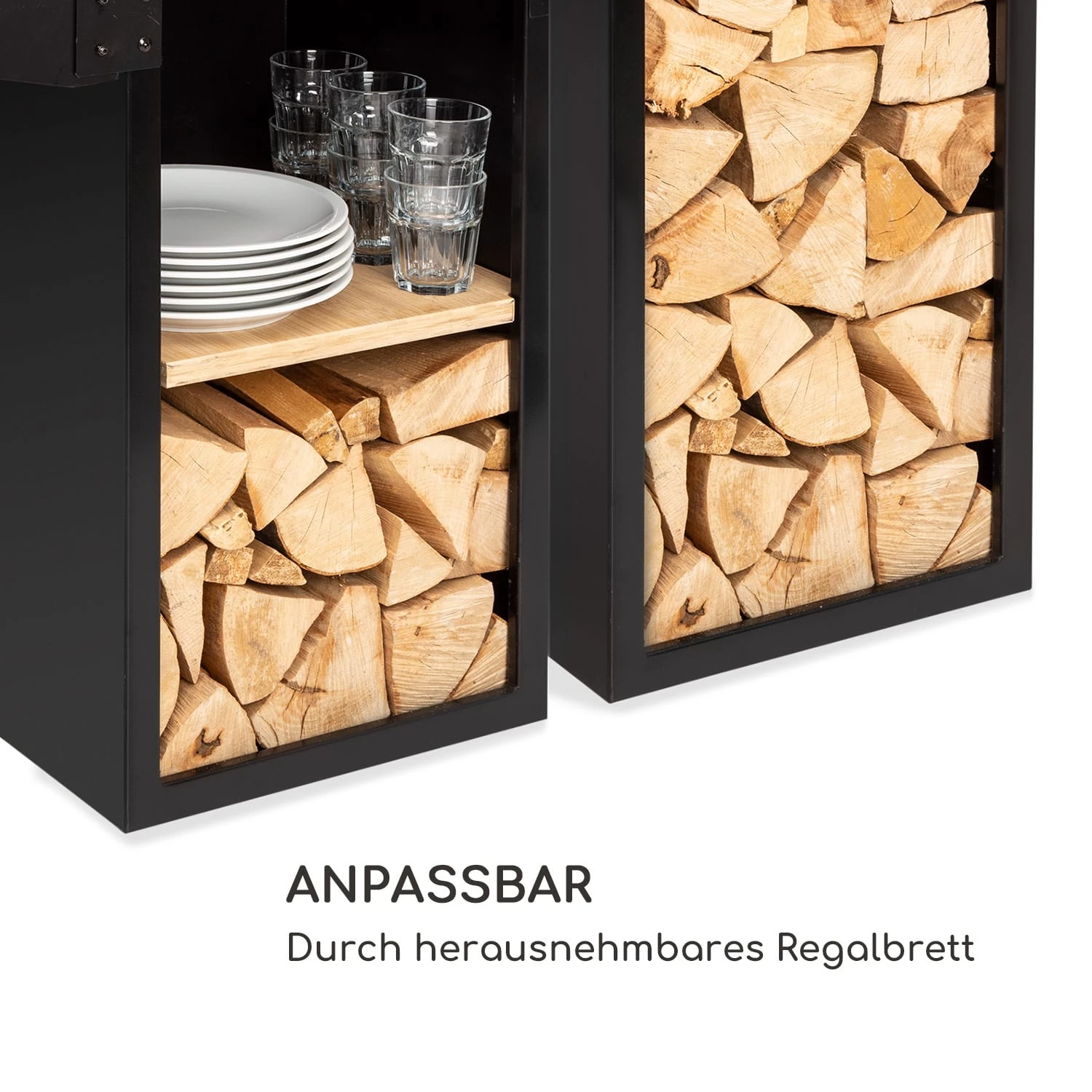 Savage 2.0 Tall Feuerschale Mit Grill Bambus-Seitentische Inkl. Wetterschutz 4 Savage 2.0 Tall Feuerschale Mit Grill Bambus-Seitentische Inkl. Wetterschutz – Bild 4