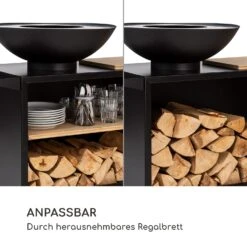 Savage 2.0 Wide Feuerschale Grill Bambus-Schneidebrett Wetterschutz -Gartendekorations Geschäft 10036090 de 0004 logo