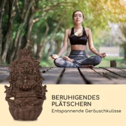 Löwenstein Wandbrunnen 2W Solar-Pumpe Polyresin 4 Weiße LED 5m Kabel -Gartendekorations Geschäft 10036333 de 0006 logo