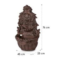 Löwenstein Wandbrunnen 2W Solar-Pumpe Polyresin 4 Weiße LED 5m Kabel -Gartendekorations Geschäft 10036333 yy 0008 logo