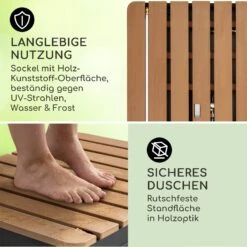 Sumatra Breeze Square Gartendusche WPC Aluminium 70x55cm Eckig -Gartendekorations Geschäft 10036436 de 0003 usp