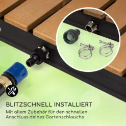 Sumatra Breeze Square Gartendusche WPC Aluminium 70x55cm Eckig -Gartendekorations Geschäft 10036436 de 0005 usp