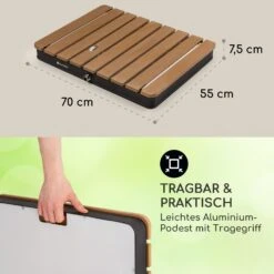 Sumatra Breeze Square Gartendusche WPC Aluminium 70x55cm Eckig -Gartendekorations Geschäft 10036436 de 0006 usp