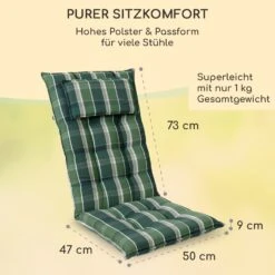 Sylt Polsterauflage Sesselauflage Kopfkissen Polyester 50x120x9cm -Gartendekorations Geschäft 10037326 de 0005 usp