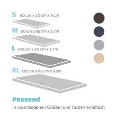 Luna Hundebett Waschbar Orthopädisch Rutschfest Memory-Schaum Größe L -Gartendekorations Geschäft 10037543 de 0007 logo