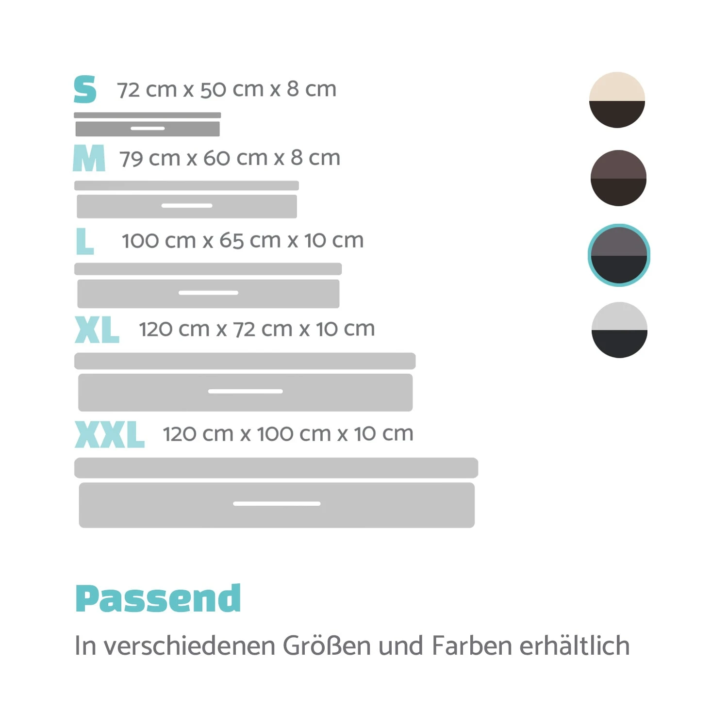 Balu Hundebett Hundekissen | Waschbar | Orthopädisch | Rutschfest | Atmungsaktiver Memory-Schaum | Größe S (72 X 8 X 50 Cm) 7 Balu Hundebett Hundekissen | Waschbar | Orthopädisch | Rutschfest | Atmungsaktiver Memory-Schaum | Größe S (72 X 8 X 50 Cm) – Bild 7